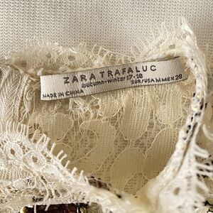 one of a kind ZARA TRAFALUC  lace top